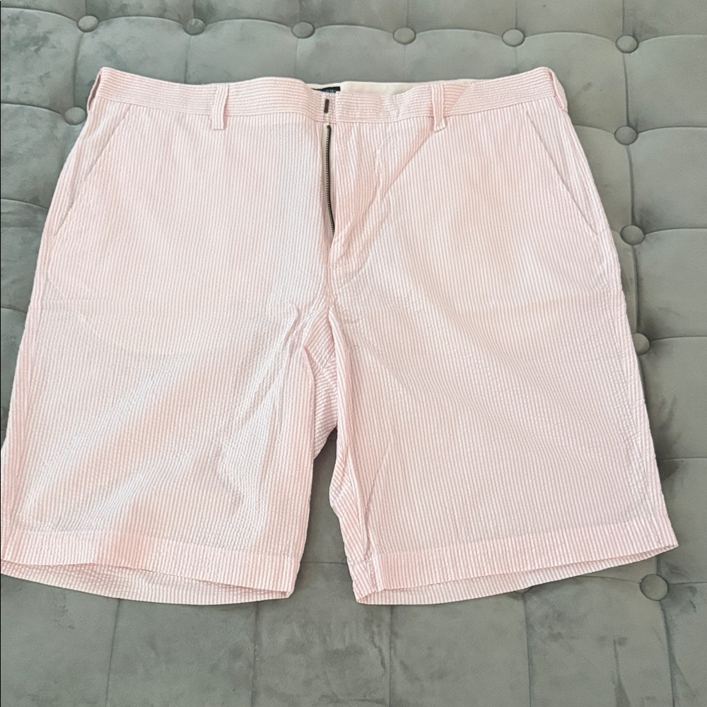 J. Crew Men's Light Pink Striped Shorts